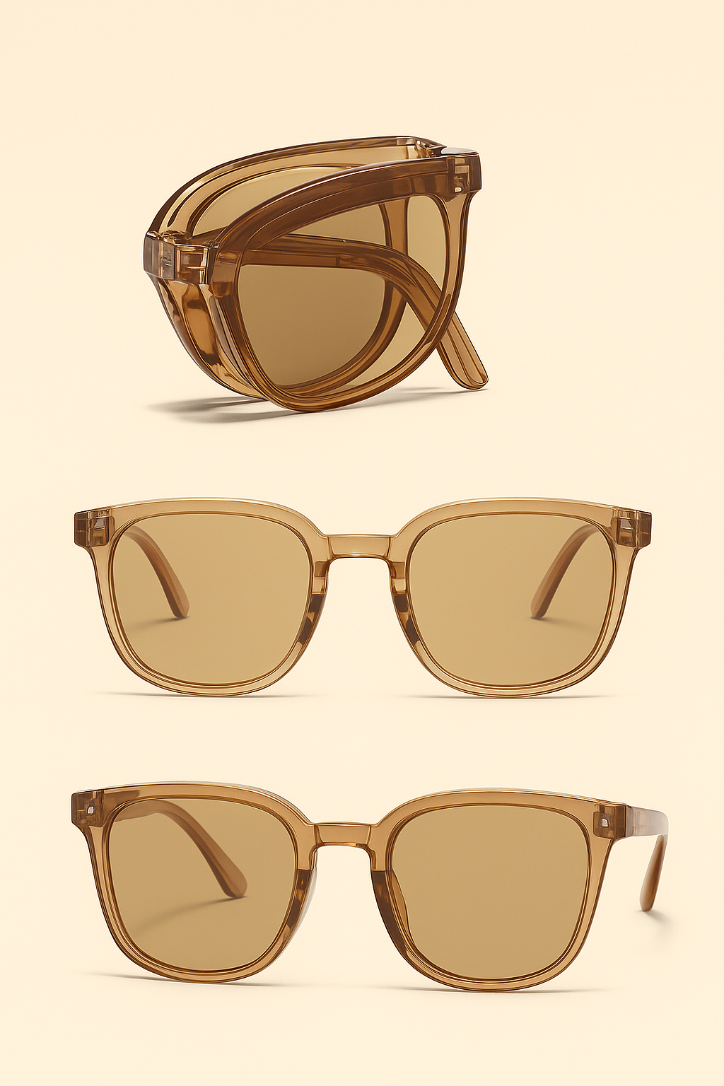 Unisex Folding Sunglasses – UV400 Ultra-Light Portable Shades