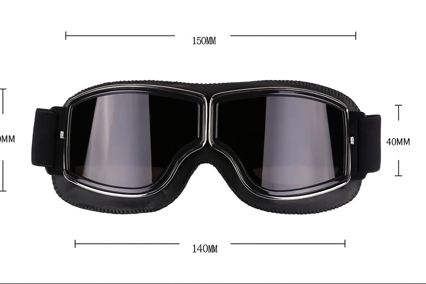 Retro Folding Motorcycle Goggles — Windproof Helmet Glasses