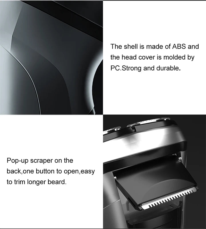 ENCHEN BlackStone Electric Shaver – Type-C Rechargeable, Travel Lock