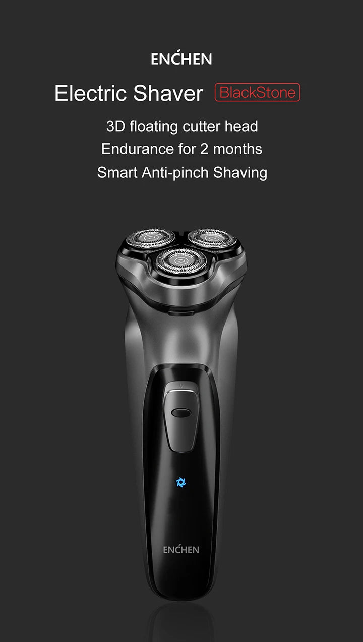 ENCHEN BlackStone Electric Shaver – Type-C Rechargeable, Travel Lock
