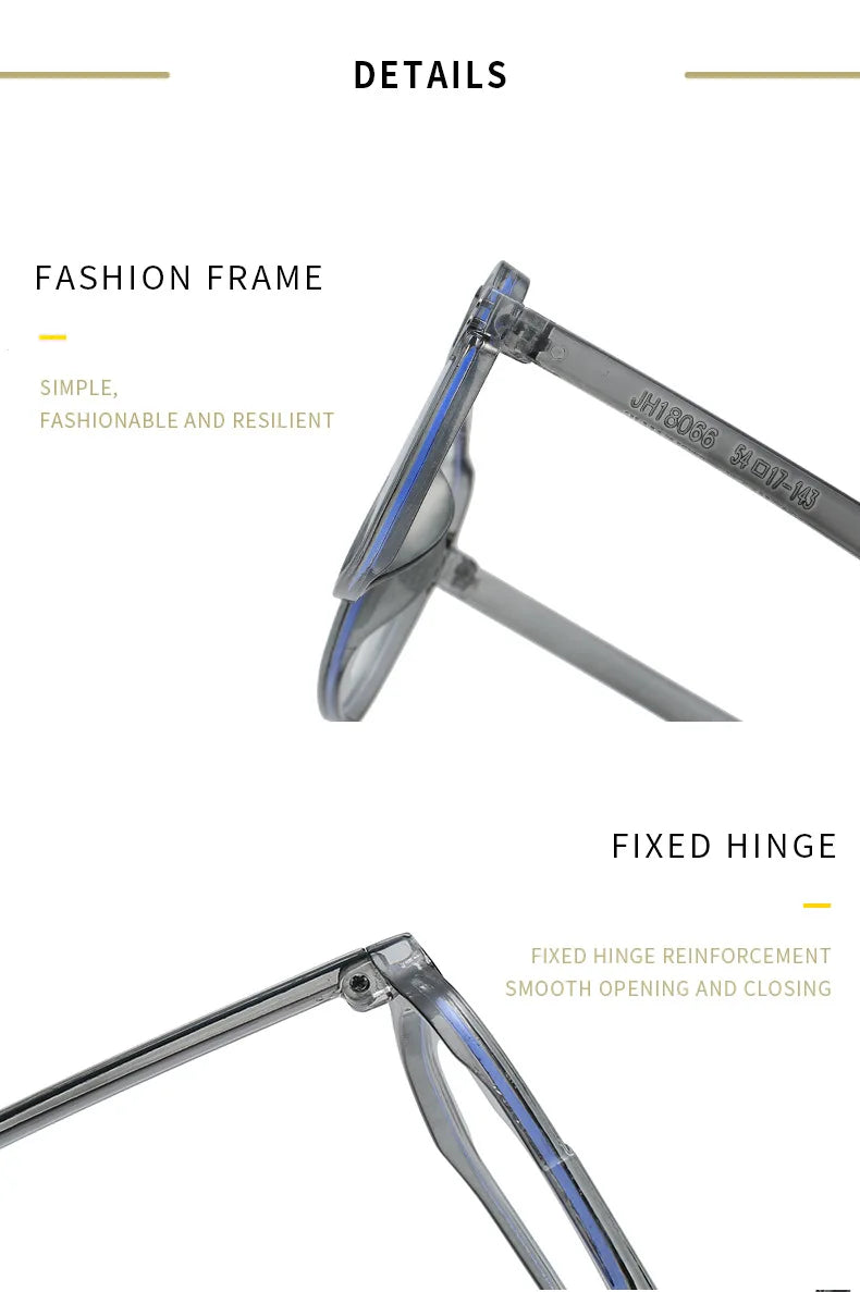 Transparent Square Computer Glasses — Anti Blue Light Eyewear