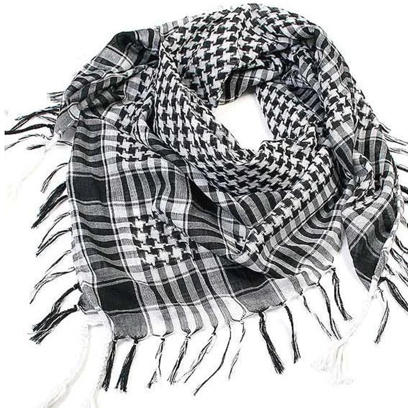 Lightweight Tactical Scarf — Unisex Arab Plaid Head Scarf