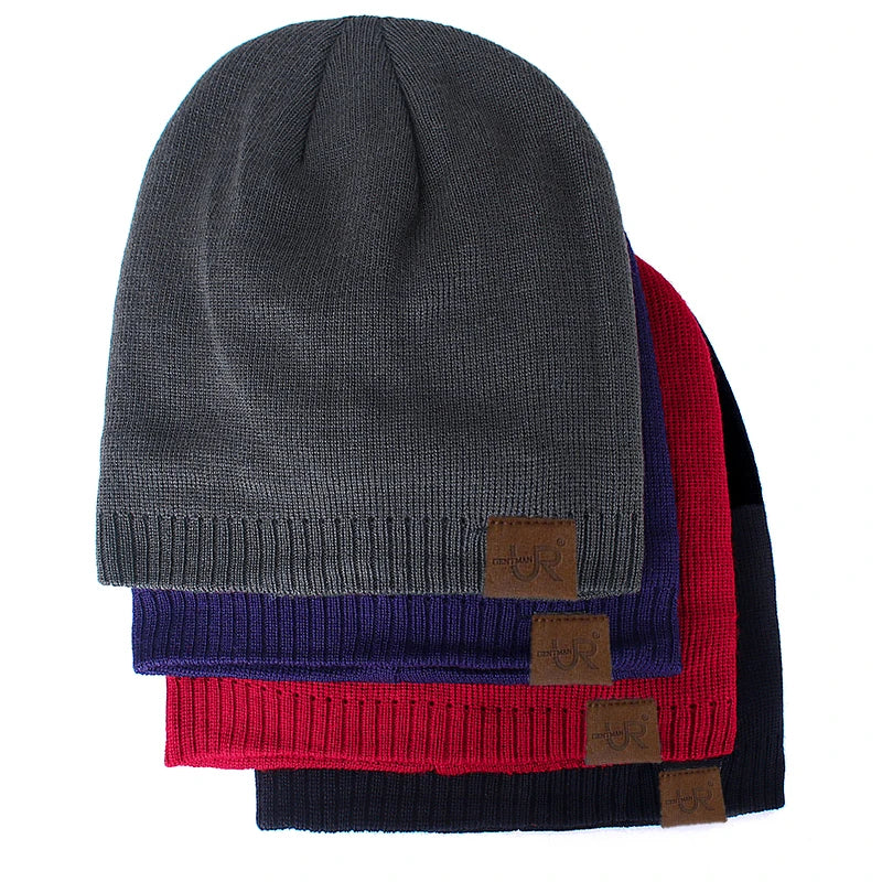 Unisex Fur-Lined Winter Beanie – Warm Knitted Hat for Men & Women