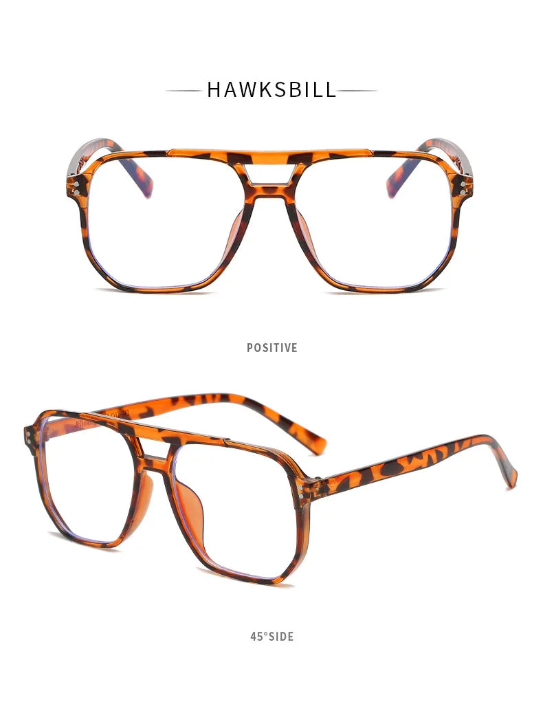 Transparent Square Computer Glasses — Anti Blue Light Eyewear