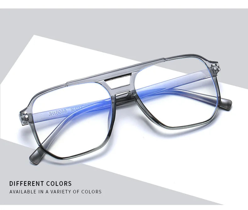 Transparent Square Computer Glasses — Anti Blue Light Eyewear