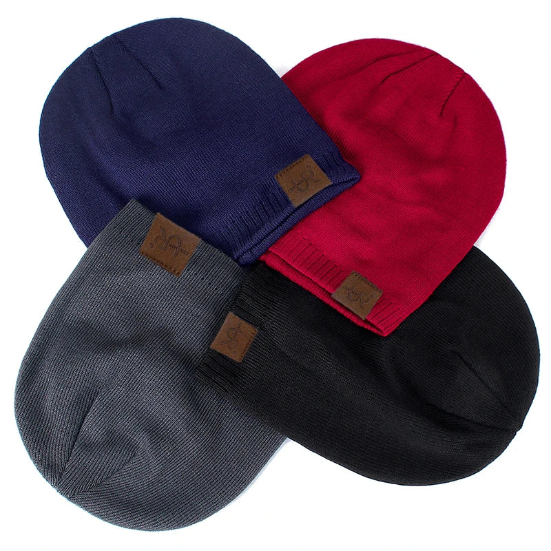 Unisex Fur-Lined Winter Beanie – Warm Knitted Hat for Men & Women