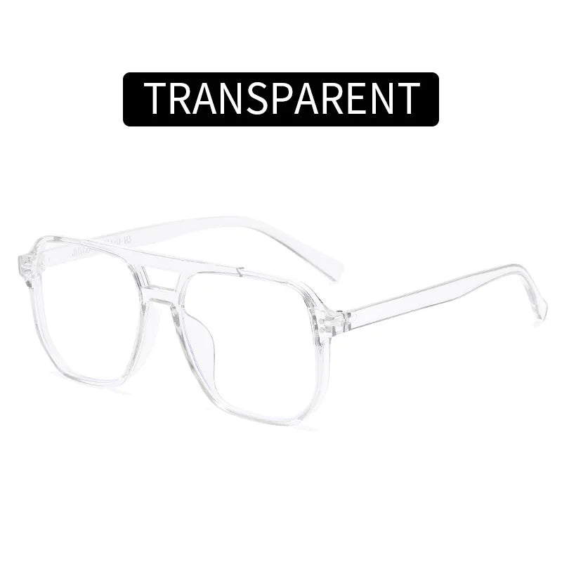 Transparent Square Computer Glasses — Anti Blue Light Eyewear