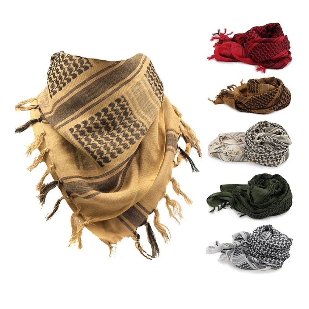 Lightweight Tactical Scarf — Unisex Arab Plaid Head Scarf