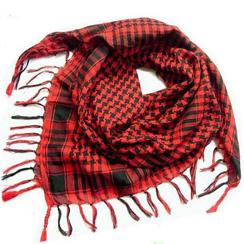 Lightweight Tactical Scarf — Unisex Arab Plaid Head Scarf