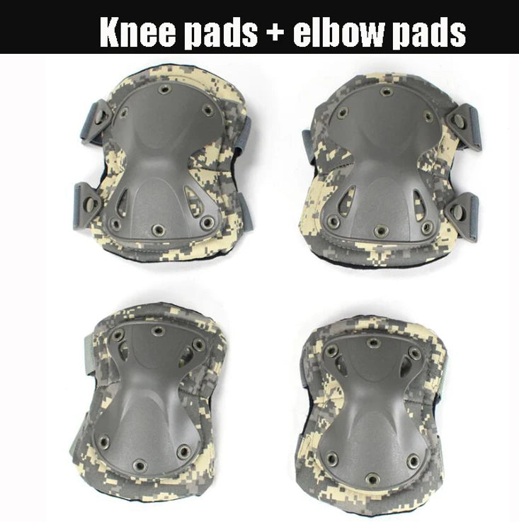 Unisex Camo Knee & Elbow Pads — Impact Protection Set