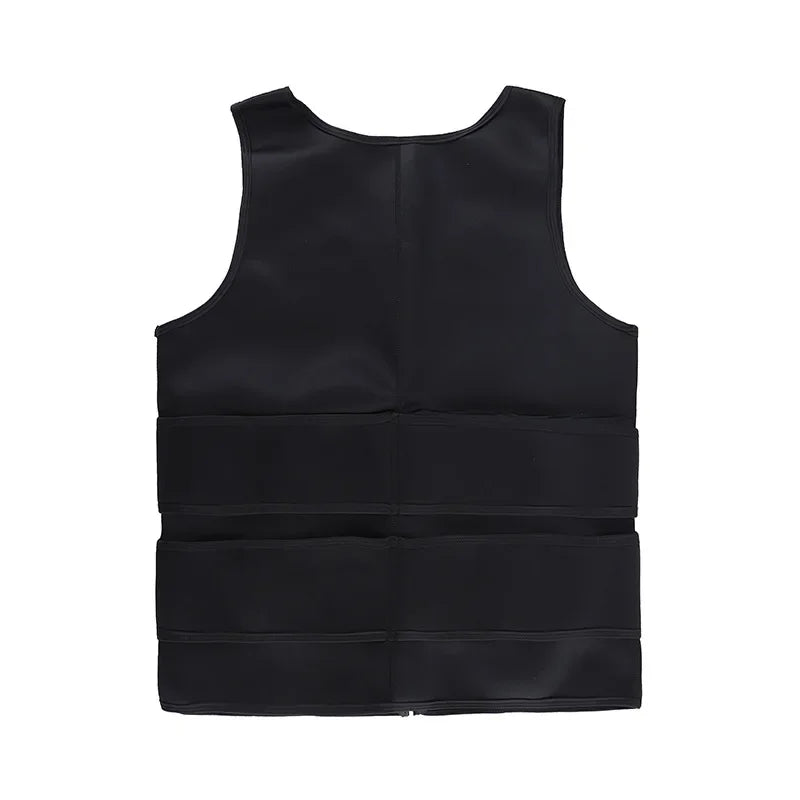 Men’s Sauna Vest Waist Trainer – Double-Belt Compression Shapewear