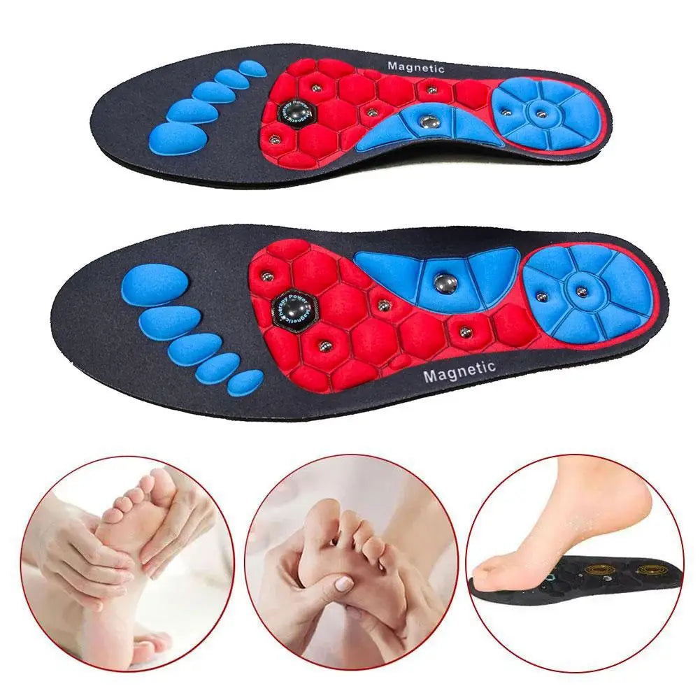 High-End Acupressure Foot Insoles — Orthopedic Gel Magnetic Inserts