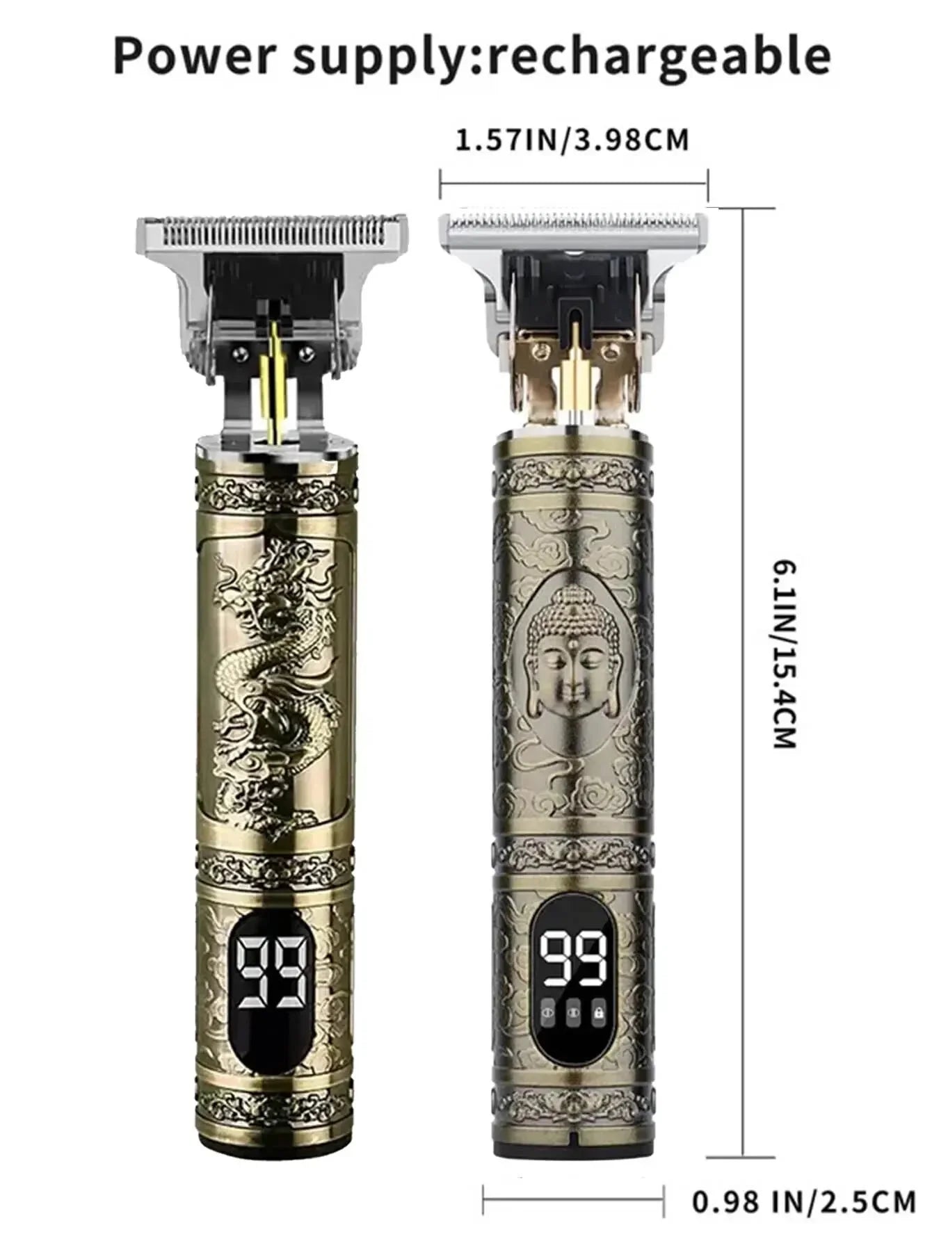 T9 LCD Electric Hair Clipper – Rechargeable Trimmer & Shaver for Men