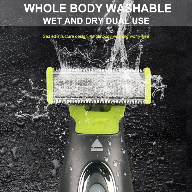 MLG Portable Electric Trimmer (T-Blade) – USB Rechargeable, Washable Head