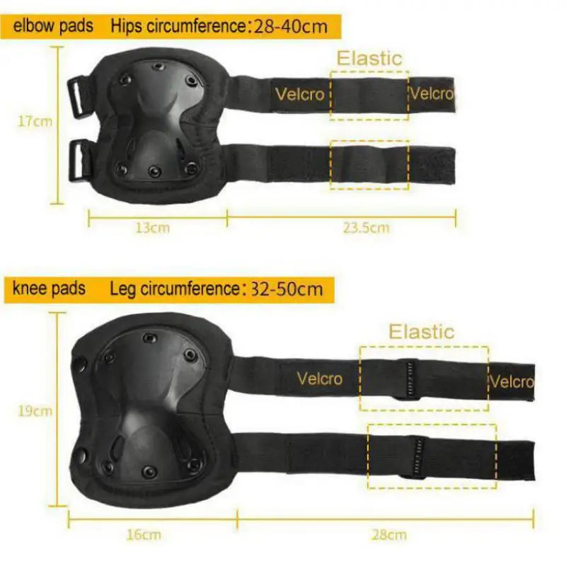 Unisex Camo Knee & Elbow Pads — Impact Protection Set