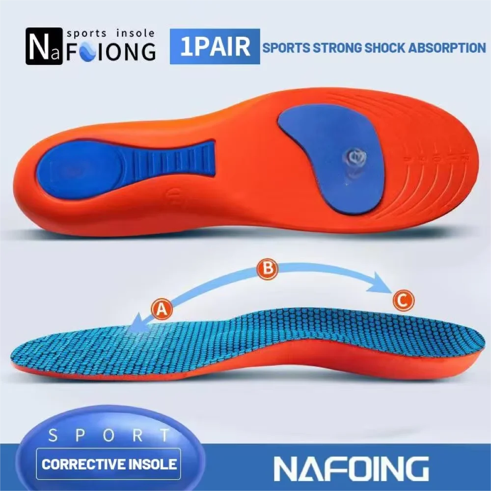 Sport Orthopedic Insoles EVA – Shock Absorbing, Arch Support, Breathable for Men