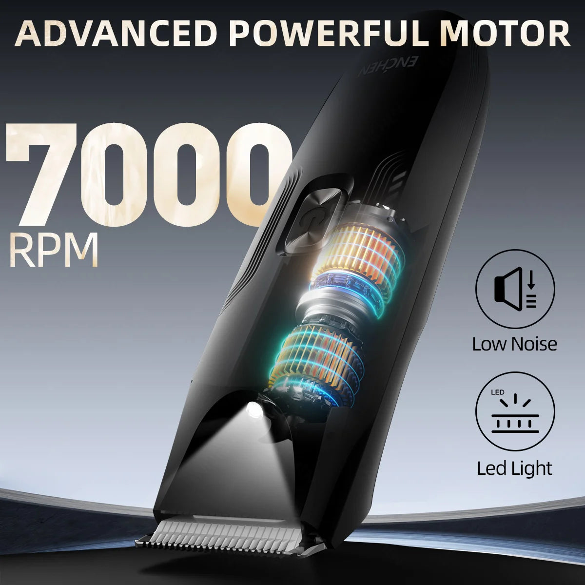 ENCHEN Spark 3 Hair Clippers & Beard Trimmer – Mini Adjustable, USB Rechargeable