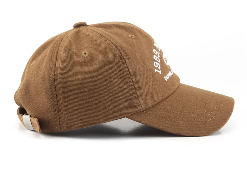 Men Cotton Baseball Cap – Adjustable Embroidered “New York 1989”