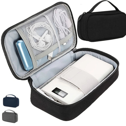 Portable Travel Cable & Digital Storage Organizer Bag