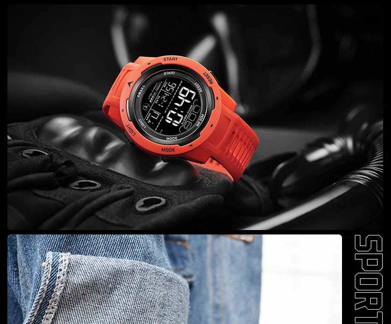 SMAEL 8105 Digital Sports Watch — Waterproof 50 m