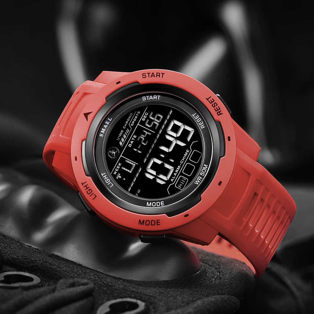 SMAEL 8105 Digital Sports Watch — Waterproof 50 m