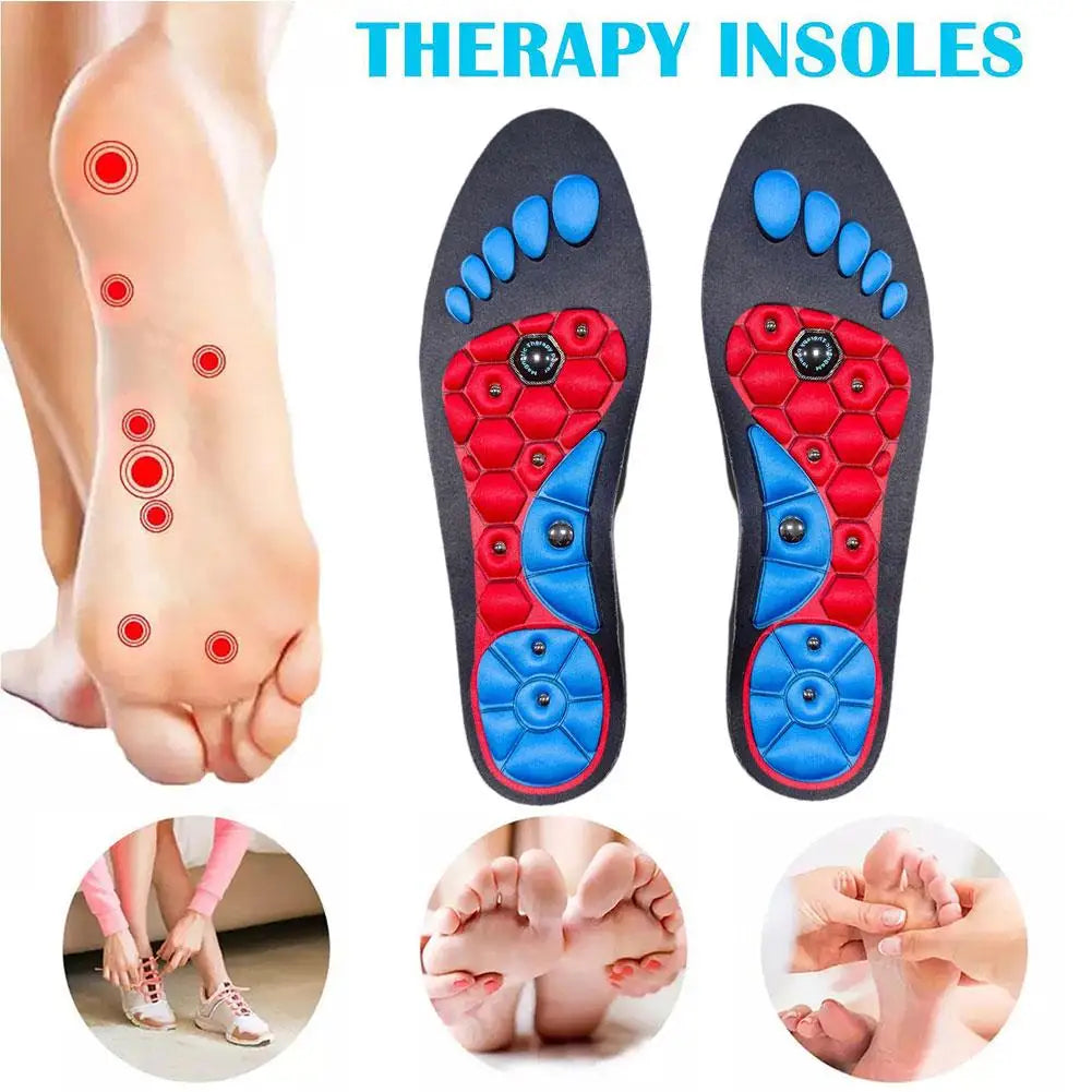 High-End Acupressure Foot Insoles — Orthopedic Gel Magnetic Inserts