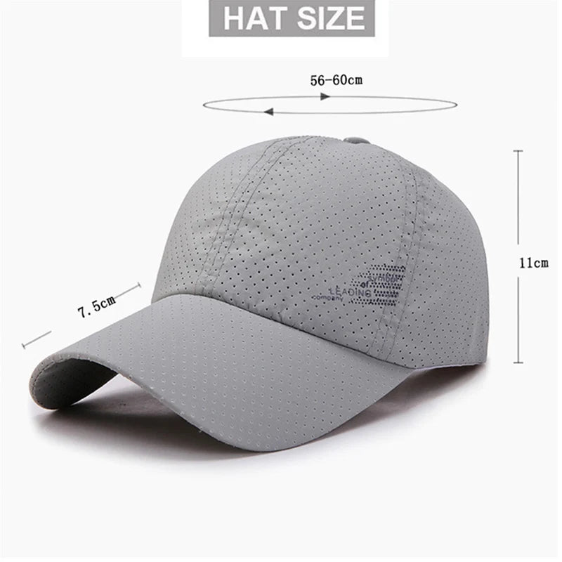Quick-Dry Outdoor Baseball Cap – Adjustable Sun Hat