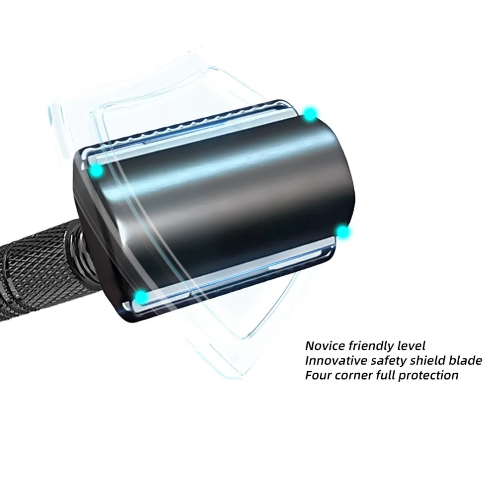 Classic Double-Edge Safety Razor — Anti-Slip Handle