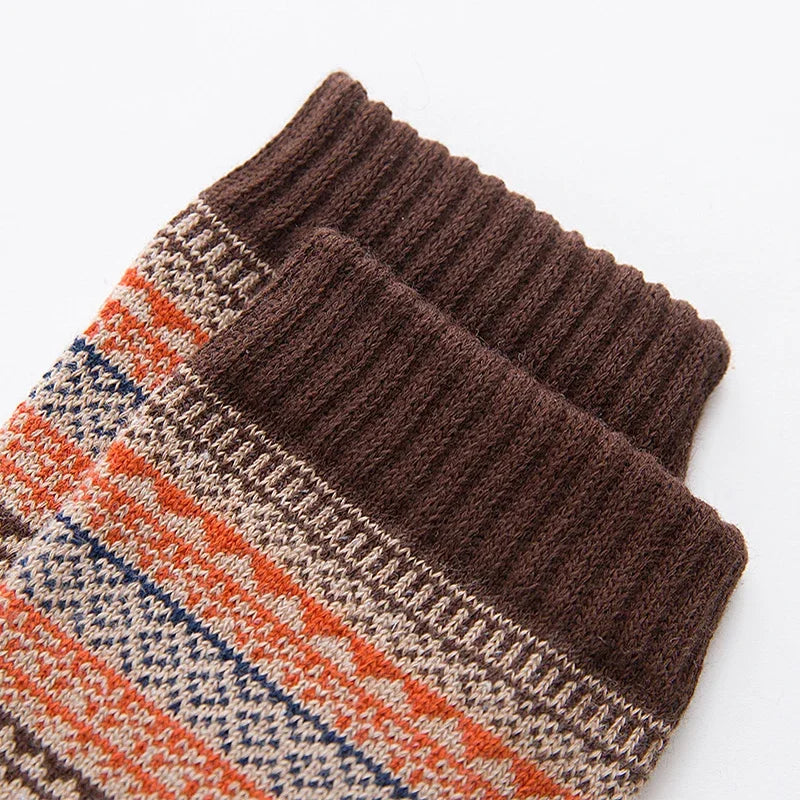 Men’s Thick Wool-Blend Winter Socks – Vintage Boot Socks (Double-Layer)