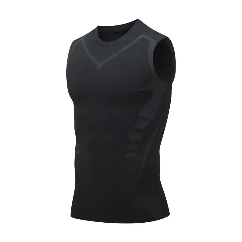 Men’s Quick-Dry Sleeveless Training Tank – “Ice Silk” Cool-Touch