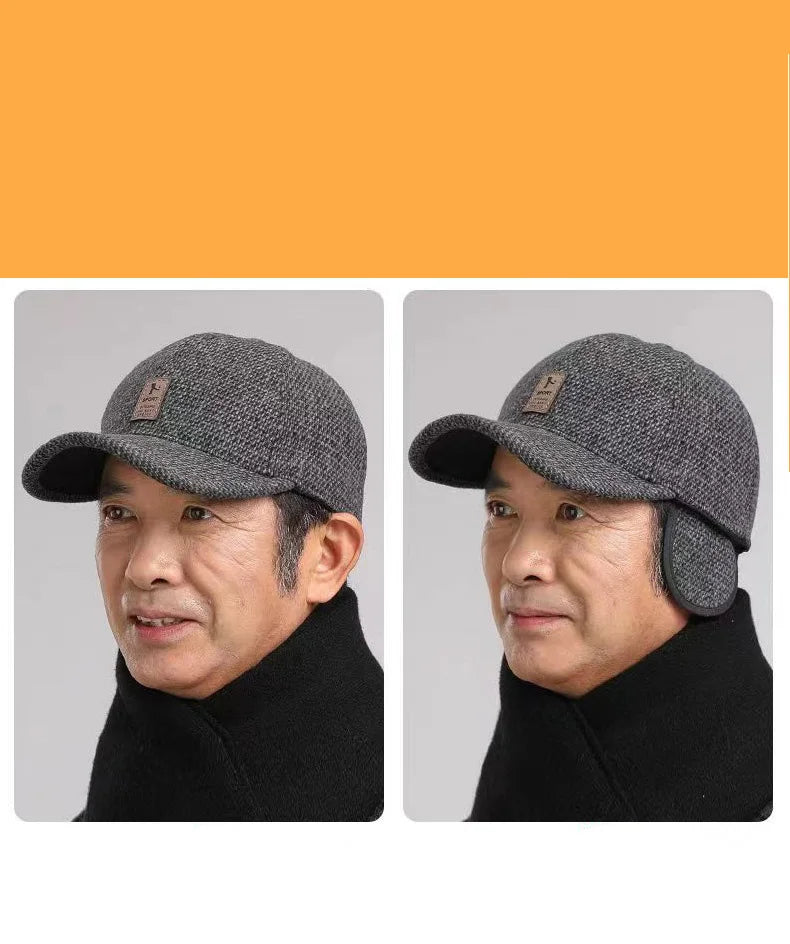 Classic Cotton Dad Cap – Wind-Resistant Lined Baseball Hat (Men)