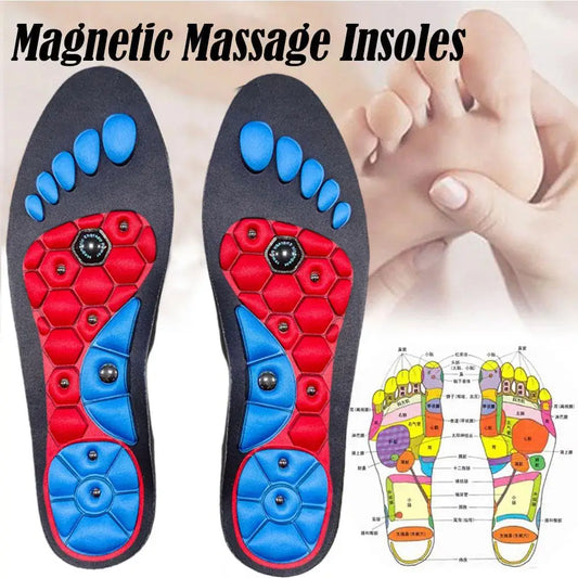 High-End Acupressure Foot Insoles — Orthopedic Gel Magnetic Inserts