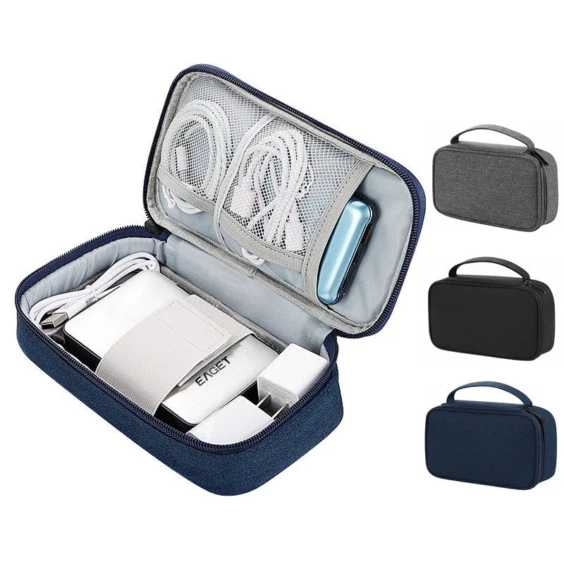 Portable Travel Cable & Digital Storage Organizer Bag