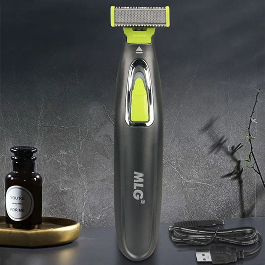 MLG Portable Electric Trimmer (T-Blade) – USB Rechargeable, Washable Head