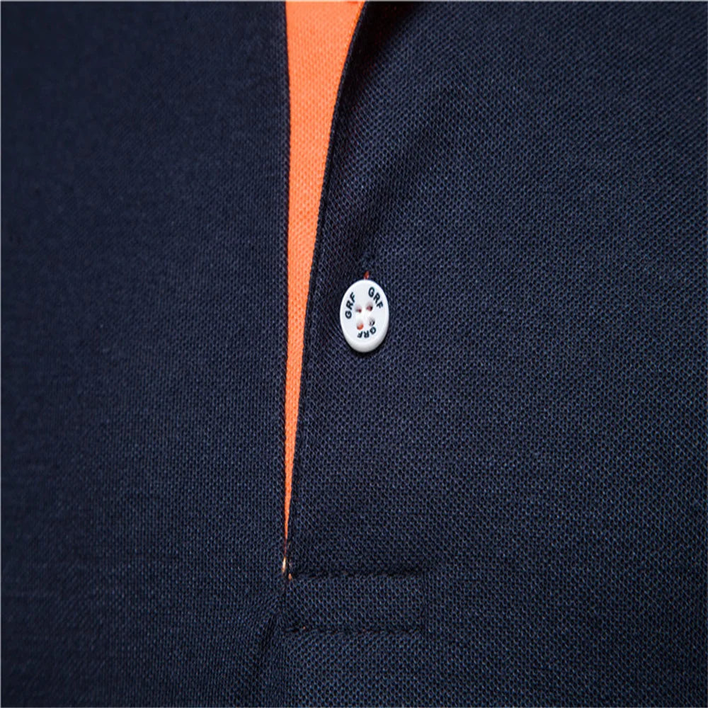 Men’s Embroidered Giraffe Polo Shirt — Summer Short Sleeve