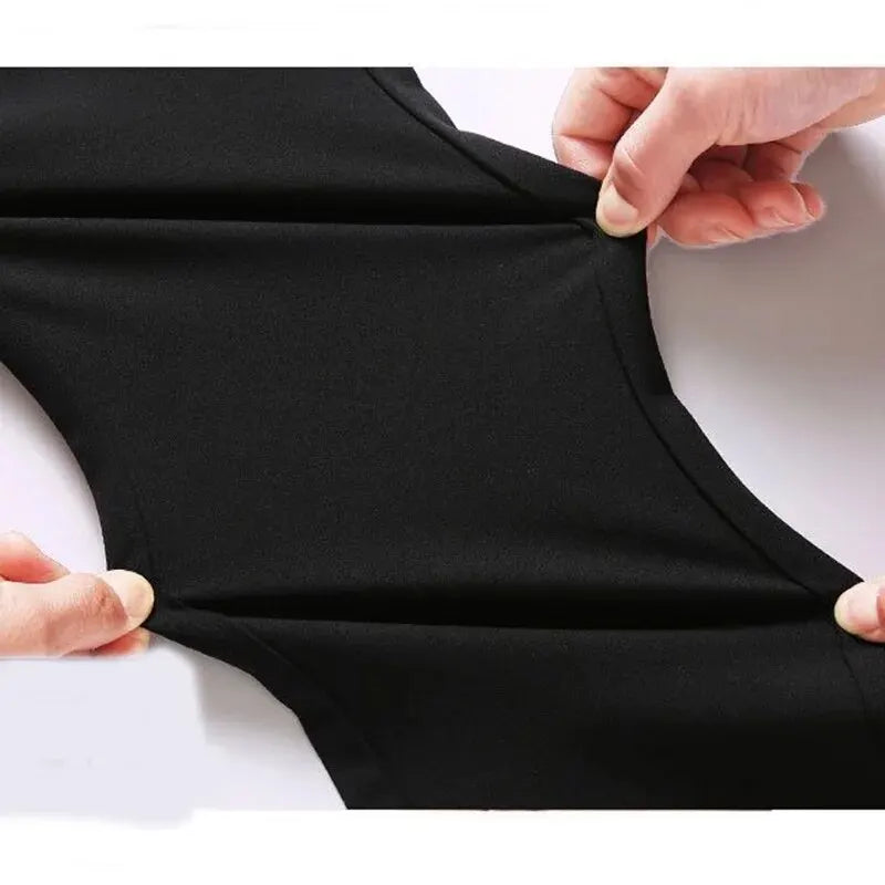 Men’s Elastic Straight Suit Pants — Business Casual Trousers