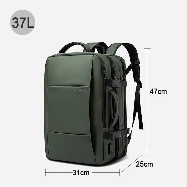 BANGE Expandable Men’s Laptop Backpack — Waterproof 17.3"