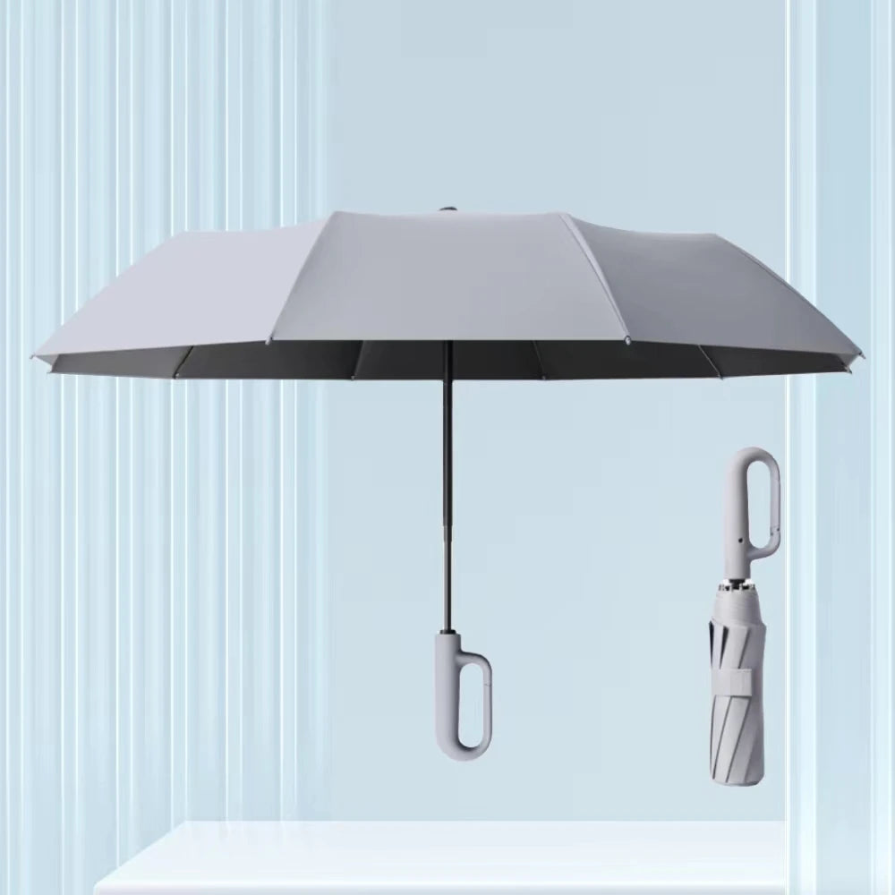 Compact Windproof Automatic Folding Umbrella – Double-Layer, One-Hand Open/Close