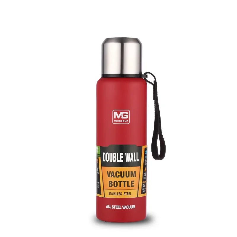 Portable Stainless Steel Thermos Bottle — Large Capacity Vacuum Flask