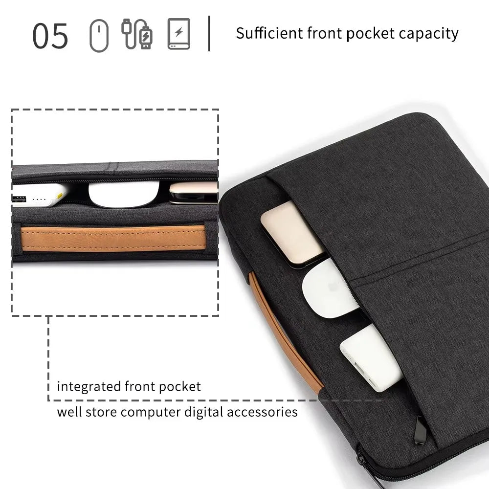 Shockproof Laptop Sleeve Bag (14–15.6") – Business Travel Notebook Case