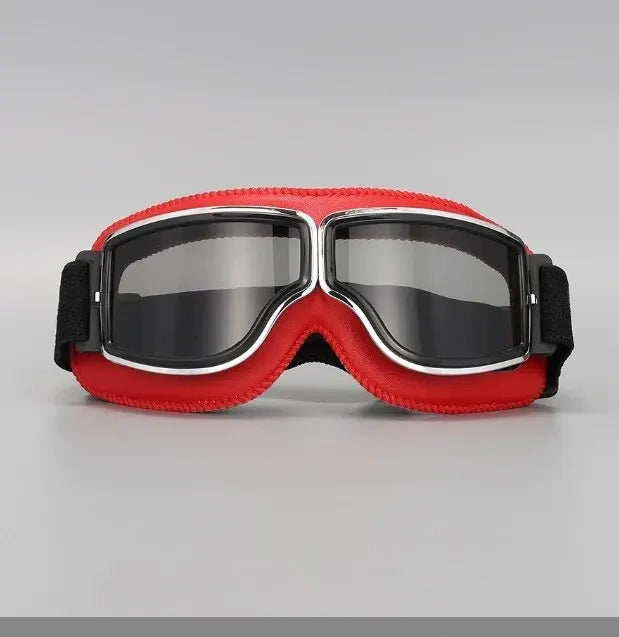 Retro Folding Motorcycle Goggles — Windproof Helmet Glasses