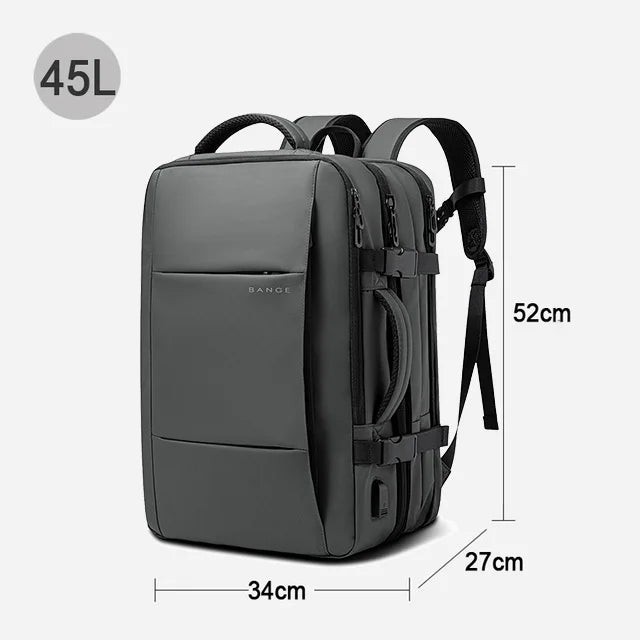 BANGE Expandable Men’s Laptop Backpack — Waterproof 17.3"