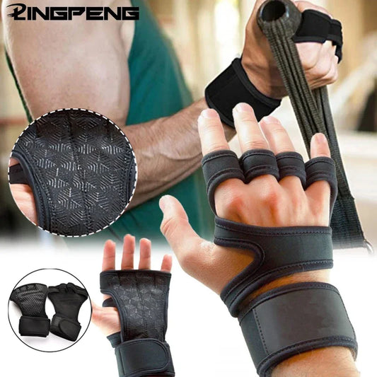 Gym Gloves with Wrist Support – Shock-Absorbing Grip
