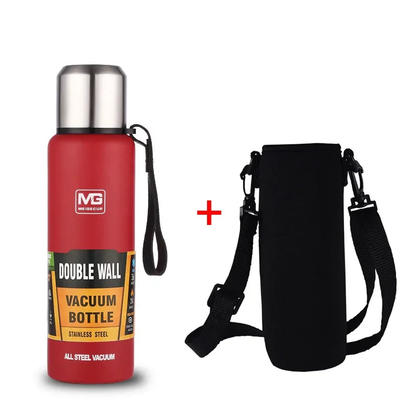 Portable Stainless Steel Thermos Bottle — Large Capacity Vacuum Flask