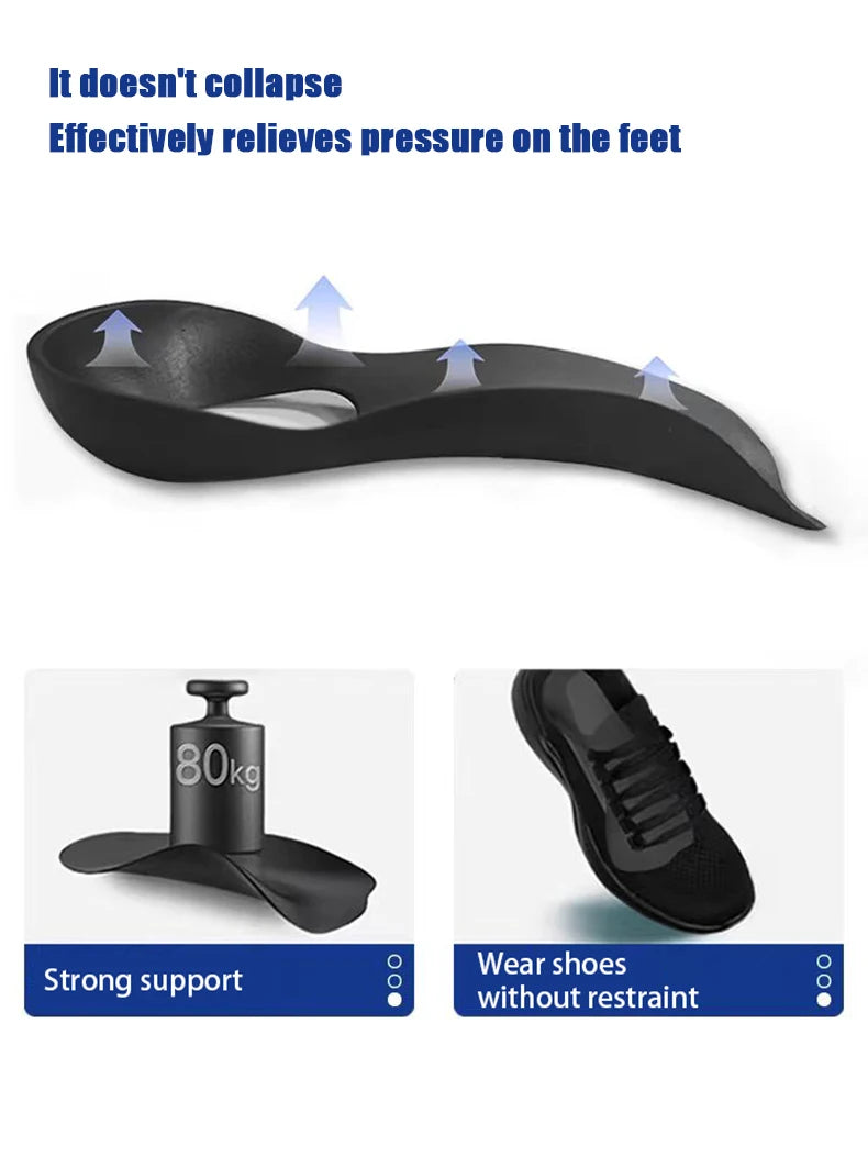 Orthopedic Arch Support Insoles – Flat Foot Relief & Comfort for Men & Women