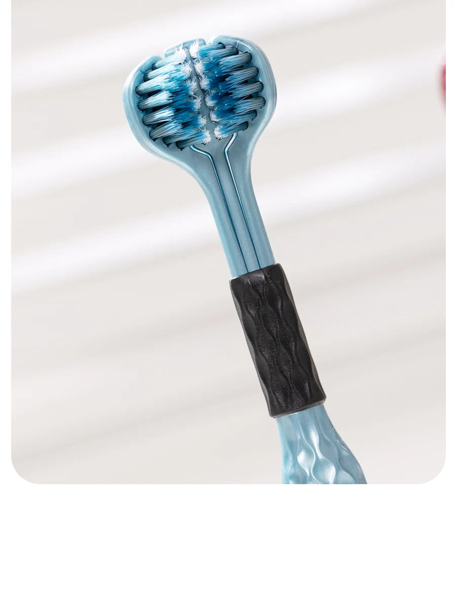 3D Three-Sided Manual Toothbrush — 6 pcs Set