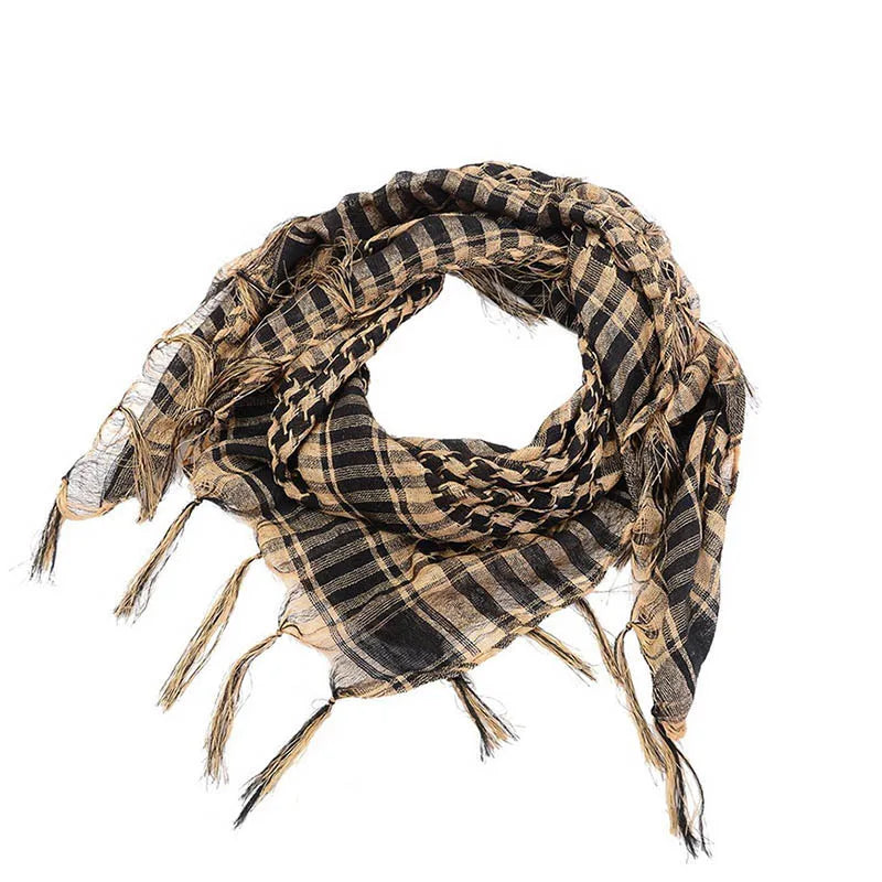 Lightweight Tactical Scarf — Unisex Arab Plaid Head Scarf