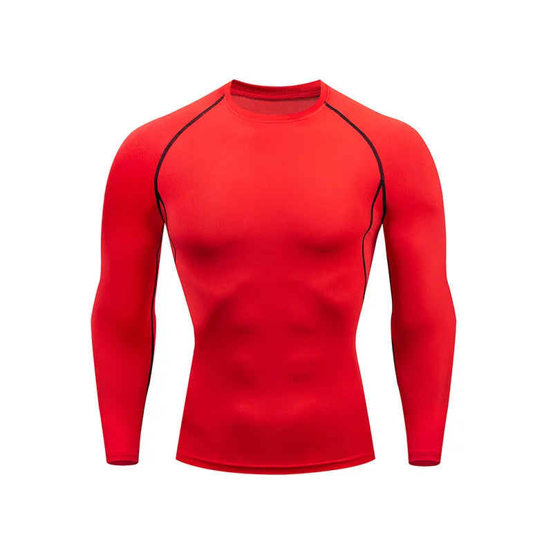 Men’s Compression Training Shirt – Long Sleeve, Fast Dry, Tight Fit