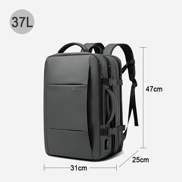 BANGE Expandable Men’s Laptop Backpack — Waterproof 17.3"