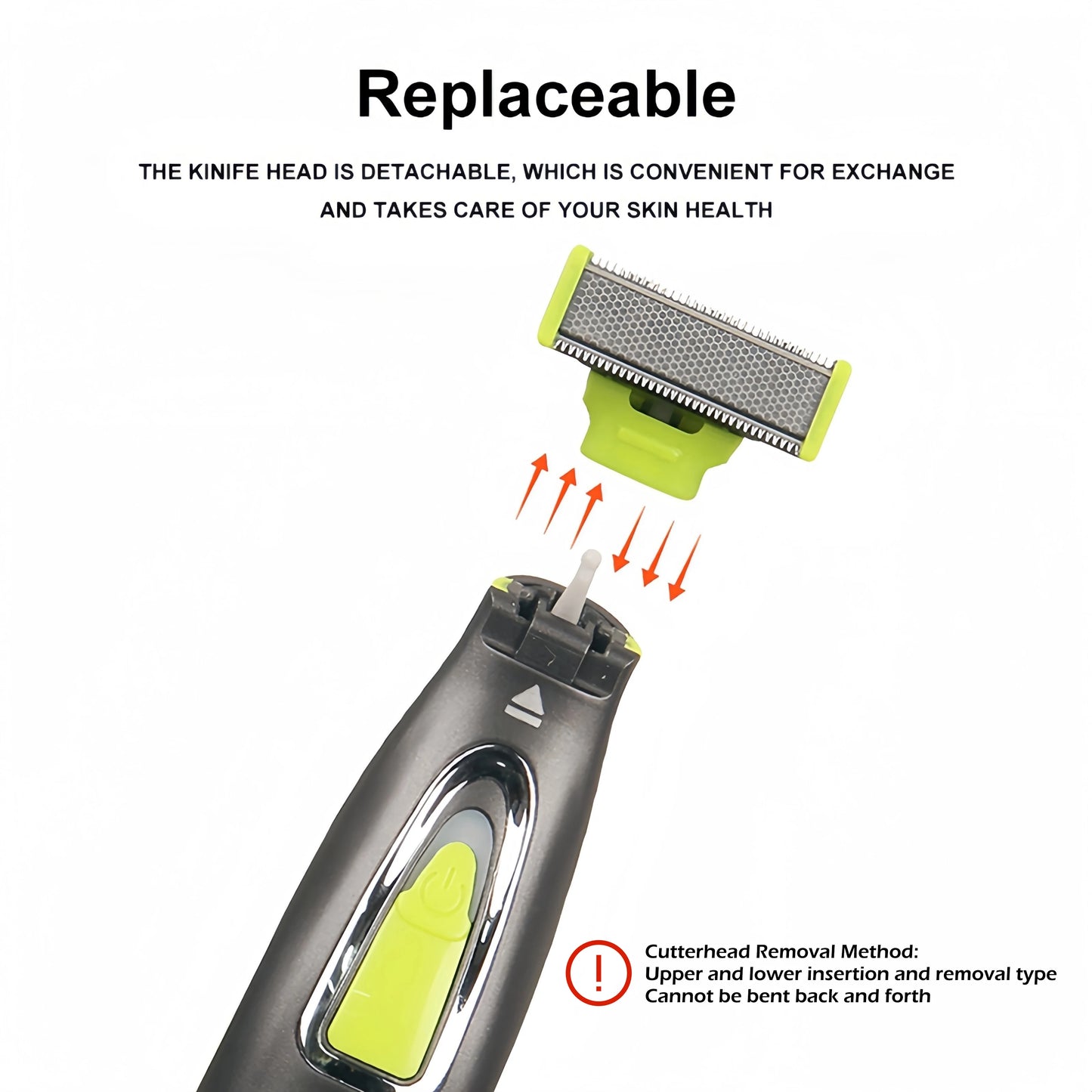 MLG Portable Electric Trimmer (T-Blade) – USB Rechargeable, Washable Head